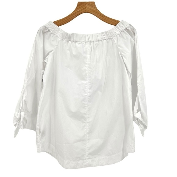 Free People Show Me Some Shoulder Off the Shoulder Cotton Top in White Size XS - Picture 3 of 12